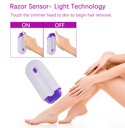 Ladies Epilator Hair Remover Razor Sensor Light Technology