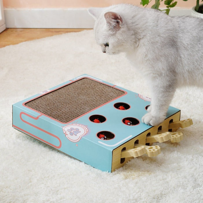 Cat Whack-a-mole Toy in use